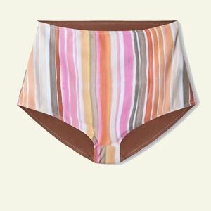 Anthropologie Zulu & Zephyr reversible swim shorts size 4